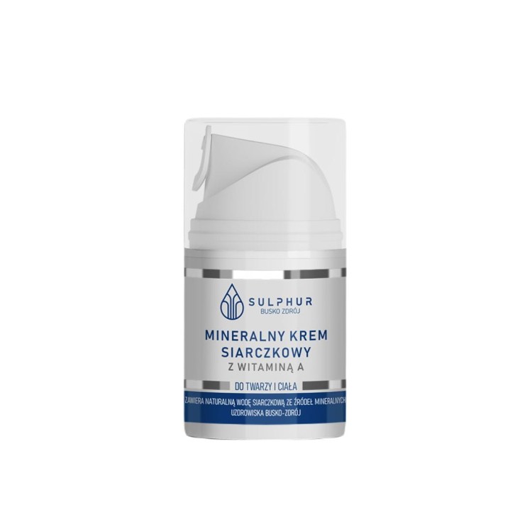 Mineralny krem siarczkowy z wit. A 50ml do twarzy i ciała.jpg